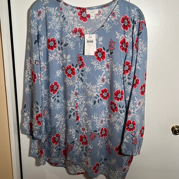 J. Jill Tops - New: J. Jill Floral Tunic Top size L